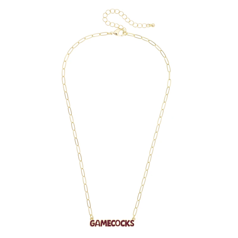Women's CANVAS Style South Carolina Gamecocks Nameplate Necklace