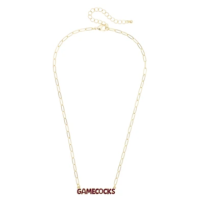 Women's CANVAS Style South Carolina Gamecocks Nameplate Necklace