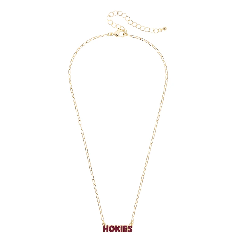 Women's CANVAS Style Virginia Tech Hokies Nameplate Necklace