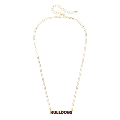 Women's CANVAS Style Mississippi State Bulldogs Nameplate Necklace