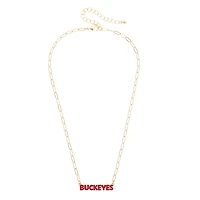 Women's CANVAS Style Ohio State Buckeyes Nameplate Necklace