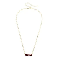 Women's CANVAS Style Florida State Seminoles Nameplate Necklace