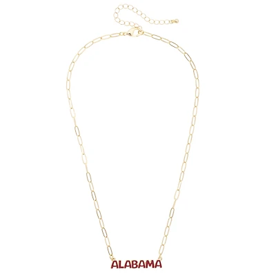 Women's CANVAS Style Alabama Crimson Tide Nameplate Necklace