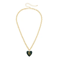 Women's CANVAS Style Baylor Bears Heart Necklace