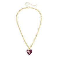 Women's CANVAS Style Florida State Seminoles Heart Necklace