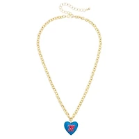 Women's CANVAS Style Ole Miss Rebels Heart Necklace