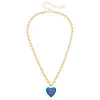 Women's CANVAS Style Ole Miss Rebels Heart Necklace