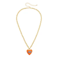 Women's CANVAS Style Oklahoma State Cowboys Heart Necklace