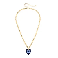 Women's CANVAS Style North Carolina Tar Heels Heart Necklace
