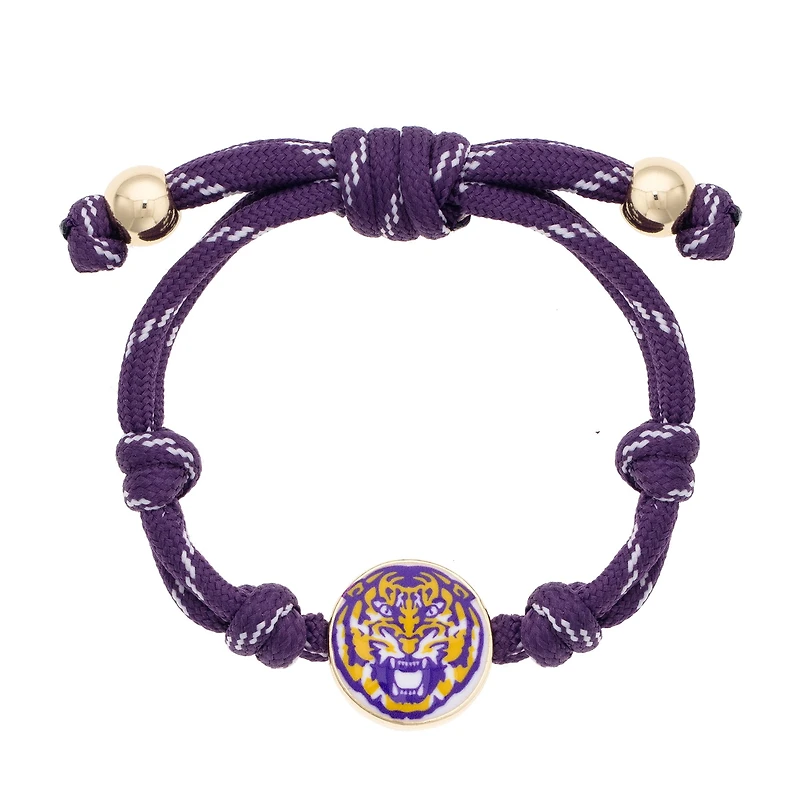 CANVAS Style LSU Tigers Logo Paracord Bracelet