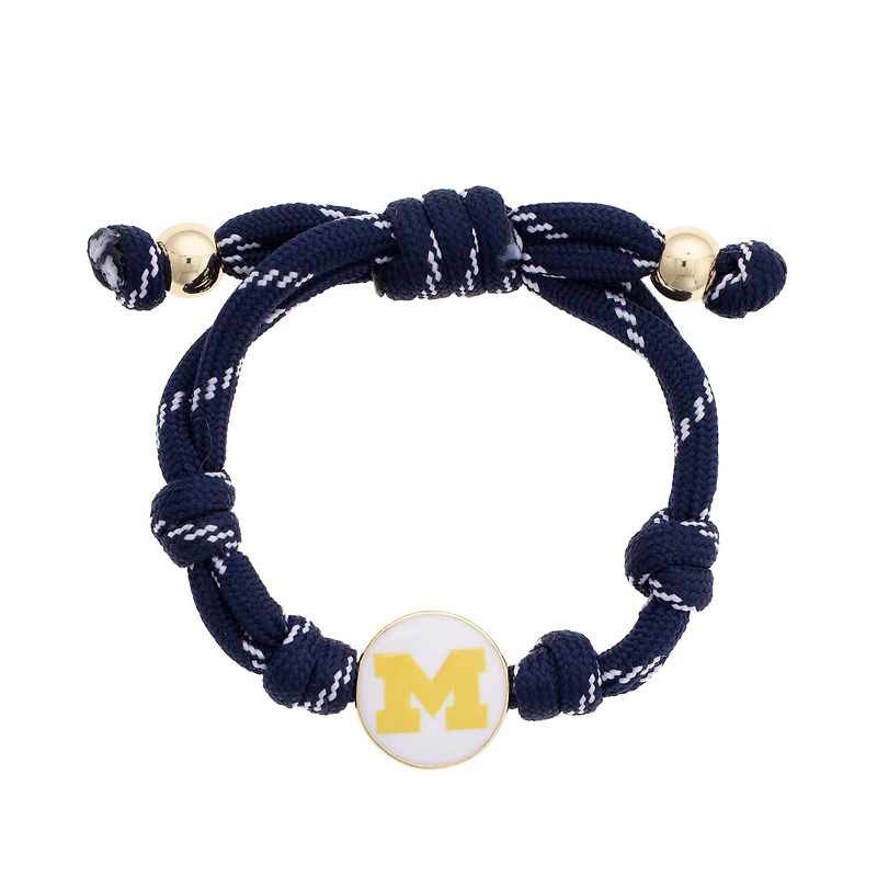 CANVAS Style Michigan Wolverines Logo Paracord Bracelet