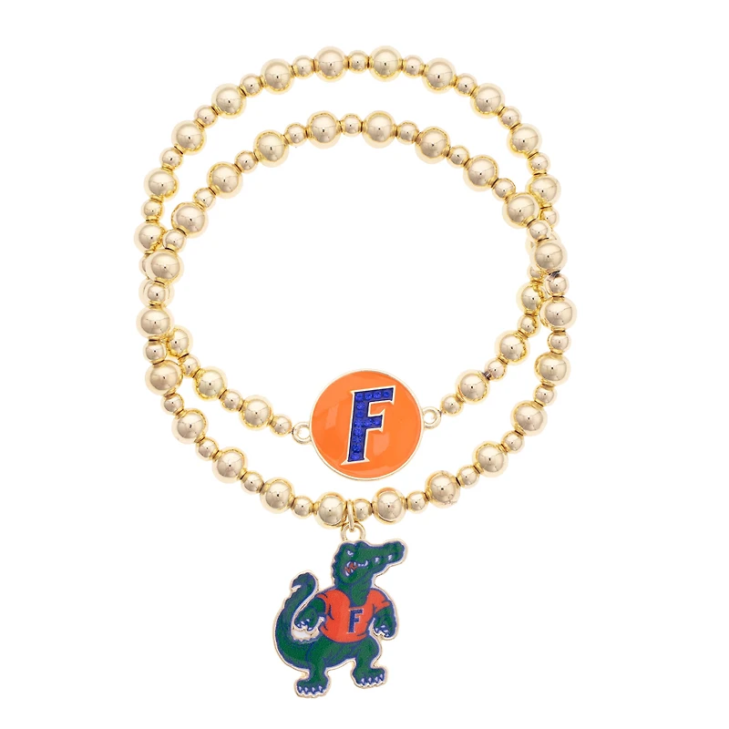CANVAS Style Florida Gators Stretch Ball Bead Bracelet Set of Two