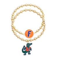 CANVAS Style Florida Gators Stretch Ball Bead Bracelet Set of Two