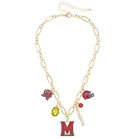 Women's CANVAS Style Maryland Terrapins Game Day Charm Necklace