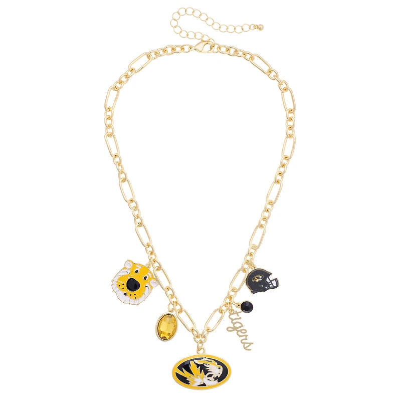 Women's CANVAS Style Missouri Tigers Game Day Charm Necklace