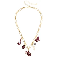 Women's CANVAS Style Mississippi State Bulldogs Game Day Charm Necklace