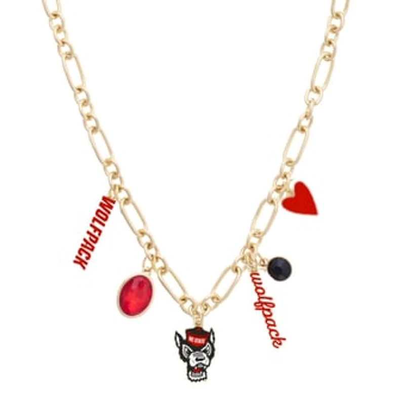 Women's CANVAS Style NC State Wolfpack Game Day Charm Necklace