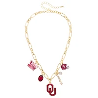 Women's CANVAS Style Oklahoma Sooners Game Day Charm Necklace