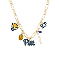 Women's CANVAS Style Pitt Panthers Game Day Charm Necklace