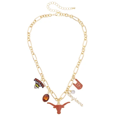 Women's CANVAS Style Texas Longhorns Game Day Charm Necklace
