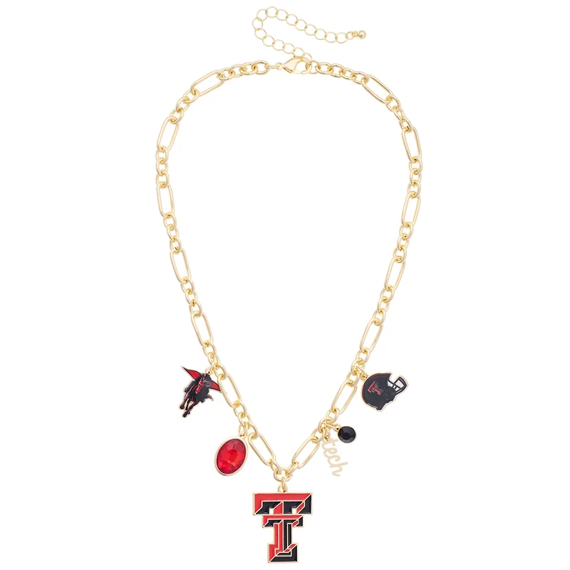 Women's CANVAS Style Texas Tech Red Raiders Game Day Charm Necklace