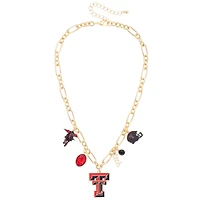 Women's CANVAS Style Texas Tech Red Raiders Game Day Charm Necklace