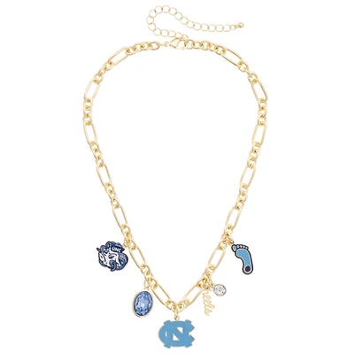 Women's CANVAS Style North Carolina Tar Heels Game Day Charm Necklace