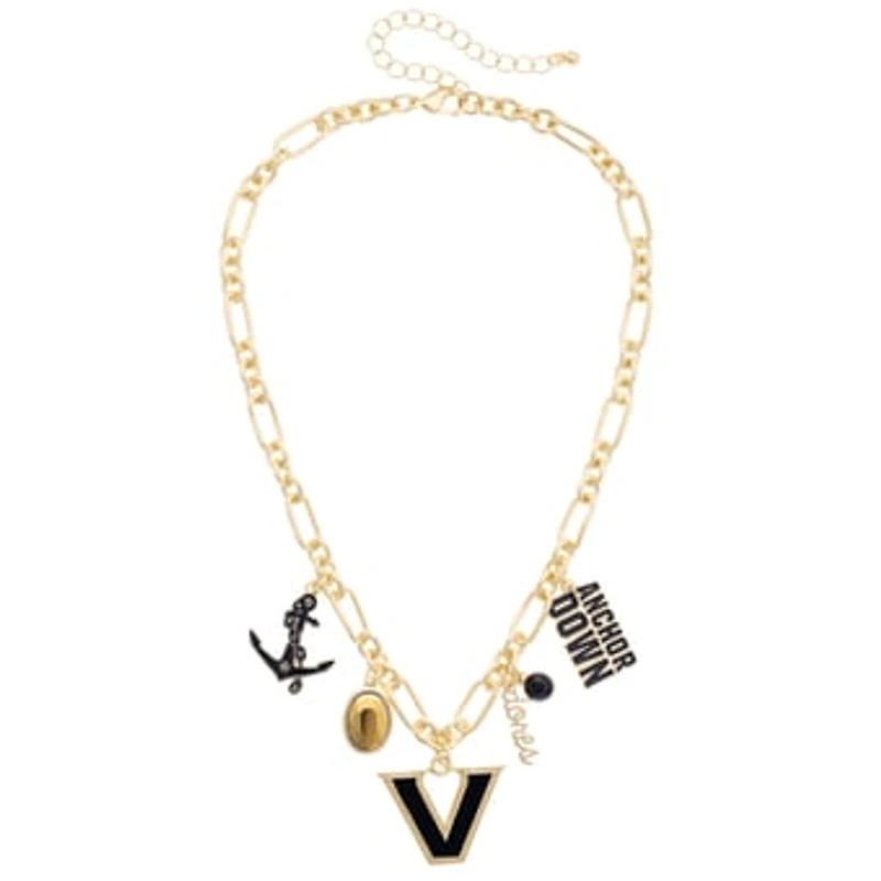 Women's CANVAS Style Vanderbilt Commodores Game Day Charm Necklace