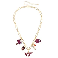 Women's CANVAS Style Virginia Tech Hokies Game Day Charm Necklace