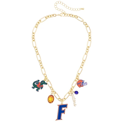 Women's CANVAS Style Florida Gators Game Day Charm Necklace