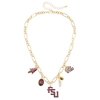 Women's CANVAS Style Florida State Seminoles Game Day Charm Necklace