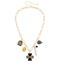 Women's CANVAS Style Iowa Hawkeyes Game Day Charm Necklace