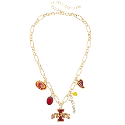 Women's CANVAS Style Iowa State Cyclones Game Day Charm Necklace
