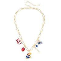 Women's CANVAS Style Kansas Jayhawks Game Day Charm Necklace