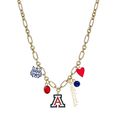 Women's CANVAS Style Arizona Wildcats Game Day Charm Necklace
