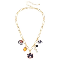 Women's CANVAS Style Auburn Tigers Game Day Charm Necklace