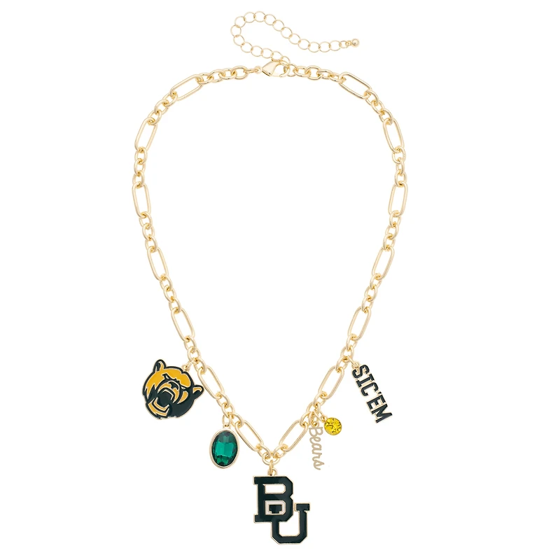 Women's CANVAS Style Baylor Bears Game Day Charm Necklace