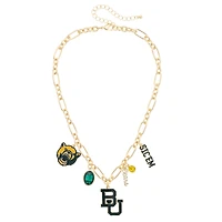 Women's CANVAS Style Baylor Bears Game Day Charm Necklace