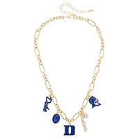 Women's CANVAS Style Duke Blue Devils Game Day Charm Necklace