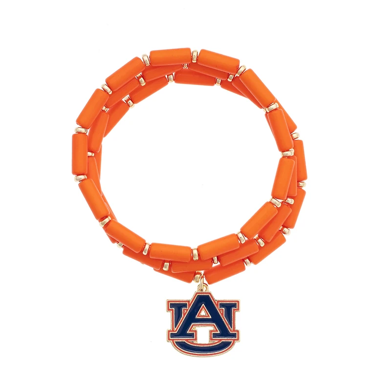 CANVAS Style Auburn Tigers Beaded Bracelet Set of Three