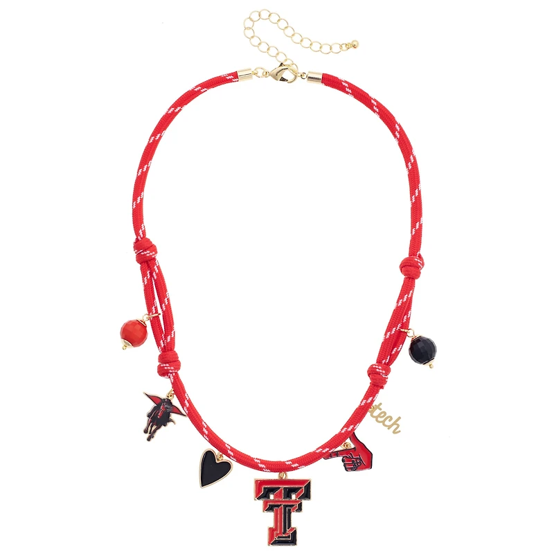 Women's CANVAS Style Texas Tech Red Raiders Paracord Charm Necklace