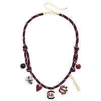 Women's CANVAS Style South Carolina Gamecocks Paracord Charm Necklace