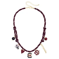 Women's CANVAS Style South Carolina Gamecocks Paracord Charm Necklace
