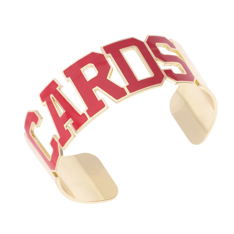 Women's CANVAS Style Louisville Cardinals Varsity Outline Cuff
