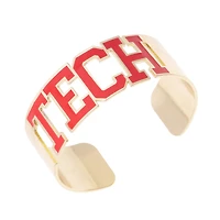 Women's CANVAS Style Texas Tech Red Raiders Varsity Outline Cuff