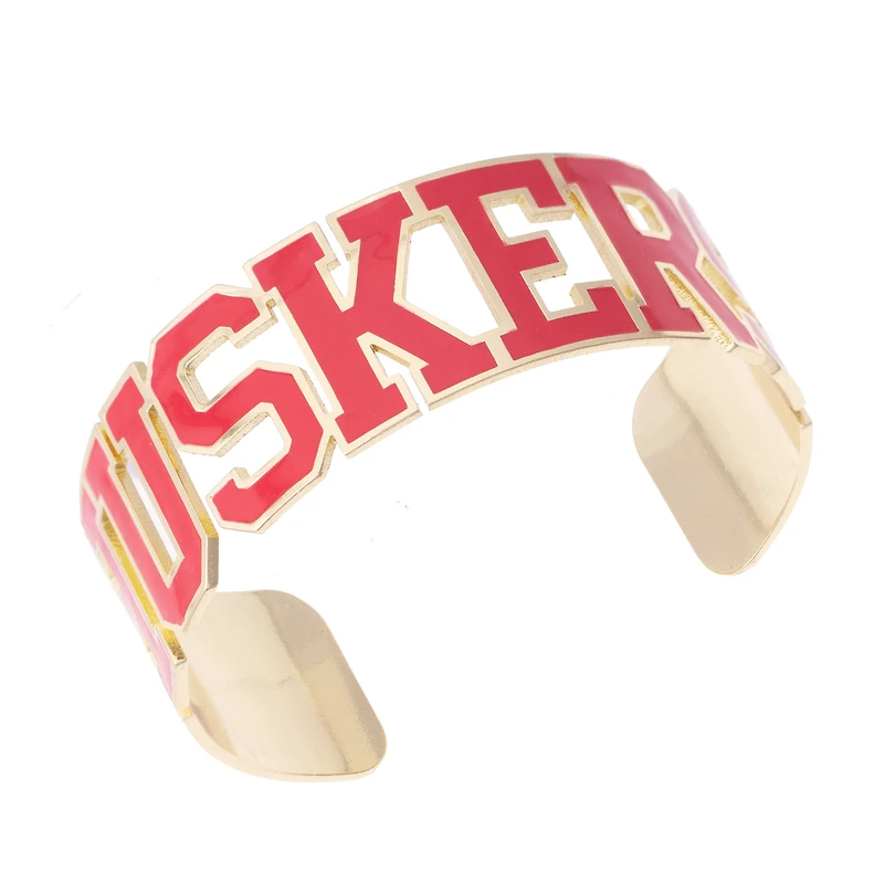 Women's CANVAS Style Nebraska Huskers Varsity Outline Cuff