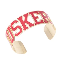 Women's CANVAS Style Nebraska Huskers Varsity Outline Cuff