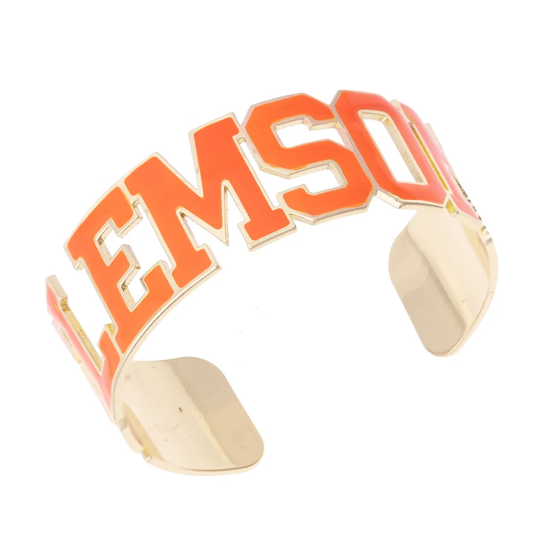 Women's CANVAS Style Clemson Tigers Varsity Outline Cuff