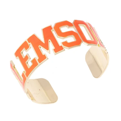 Women's CANVAS Style Clemson Tigers Varsity Outline Cuff