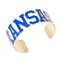 Women's CANVAS Style Kansas Jayhawks Varsity Outline Cuff